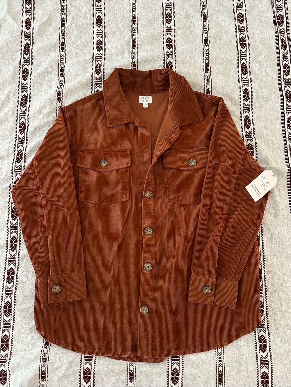 Time and Tru women’s Rust Corduroy Jacket